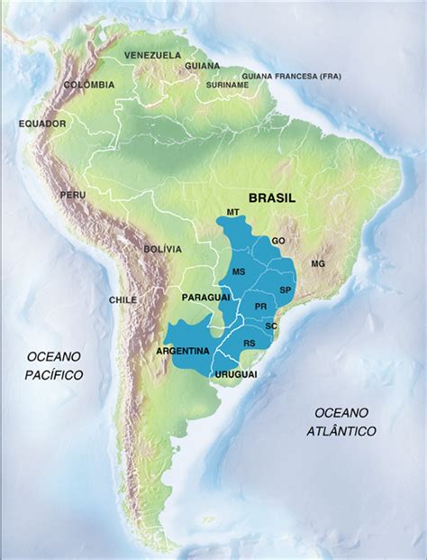 aquifero guarani mapa